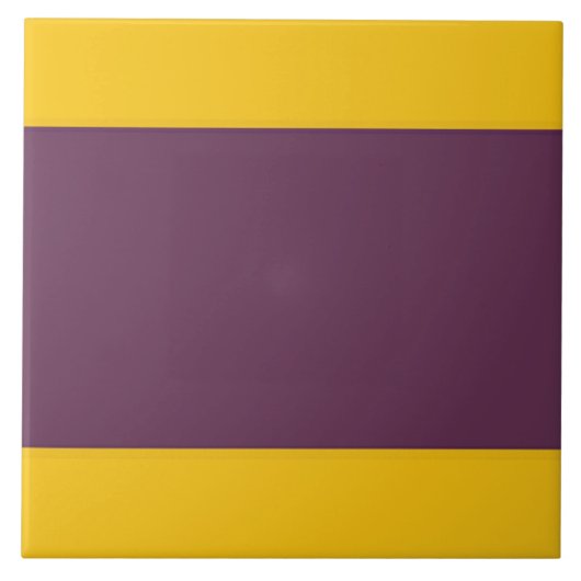 Gelbes und lila Sripes Fliese (Vorderseite)