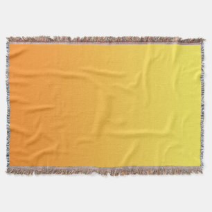 Gelbes und orange Ombre Decke