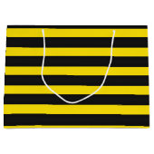 Gelbes und schwarzes Biene Ähnliches Große Geschenktüte (Vorderseite)