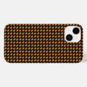 Gelbes und schwarzes Muster Case-Mate iPhone Hülle (Rückseite (Horizontal))