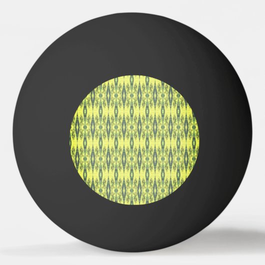 Gelbes und schwarzes Muster Tischtennisball (Vorderseite)