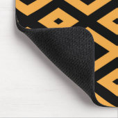 Gelbes und schwarzes Rautenmuster Mousepad (Ecke)