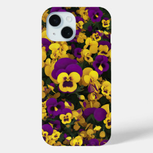 Gelbes und violettes Stiefmütterchen-Handyhülle Case-Mate iPhone Hülle