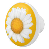 Gelbes und weißes Gänseblümchen Keramikknauf (Rechts)