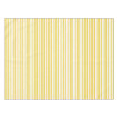 Gelbes und weißes Streifen-Muster Tischdecke (Vorderseite (Horizontal))