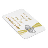 Gelbes Unendlichkeitsherz speichert das Datum Magn Magnet (Rechte Seite)