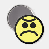 Gelbes Unibrow, gefroren Magnet (Vorderseite/Rückseite)