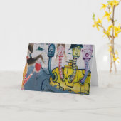 Gelbes Unterseeboot Karte (Gelbe Blume)