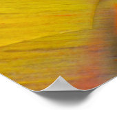 Gelbes versteinertes Holz Poster (Ecke)