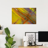 Gelbes versteinertes Holz Poster (Heimbüro)