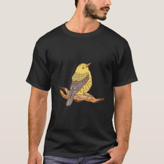 Gelbes Vogel-Motiv für Kinder T-Shirt