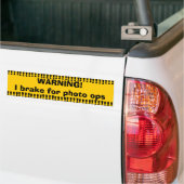 Gelbes warnendes Foto Ops Autoaufkleber (Auf Lkw)