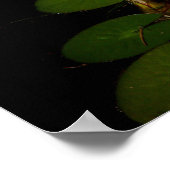 Gelbes Wasser-Lippen-Poster Poster (Ecke)