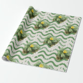 gelbes Wasserfarben-Muster Geschenkpapier (Ungerollt)