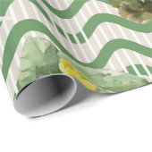 gelbes Wasserfarben-Muster Geschenkpapier (Rolleneckpunkt)