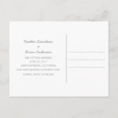 Gelbes Wasserfarbenherz Save the Date Postkarte (Rückseite)