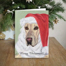 Gelbes Weihnachten Labradors Sankt