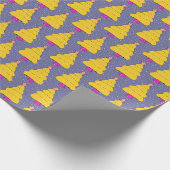 Gelbes Weihnachtsbaum-Wrapping Papier Rolle Geschenkpapier (Ecke)