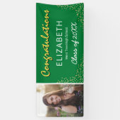 Gelbes weißes 2025-Abschluss-Foto Banner (Vertikal)