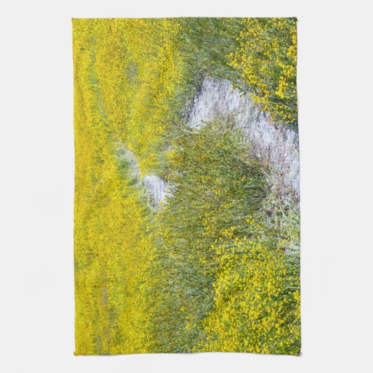 Gelbes Wildblume Geschirrtuch (Vertikal)