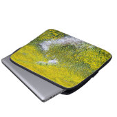 Gelbes Wildblume Laptopschutzhülle (Vorne Knopf)