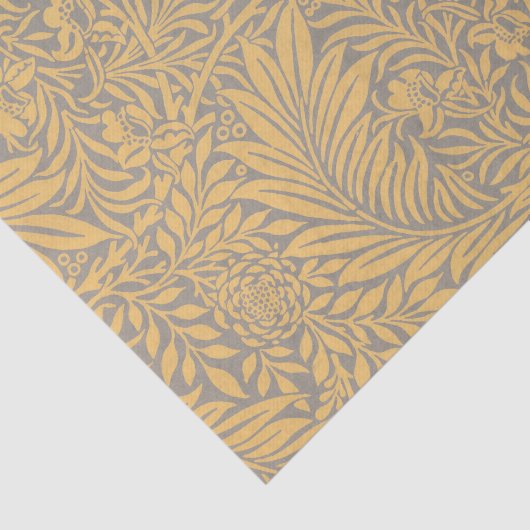GELBES William Morris-FARN-MUSTER Seidenpapier (Ausschnitt)
