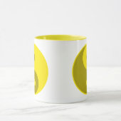 Gelbes Yin Yang Tasse (Zentrum)