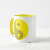 Gelbes Yin Yang Tasse (Vorderseite Links)