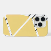 Gelbes Zick-Zack-Muster iPhone-Hülle iPhone Hülle (Rückseite (Horizontal))