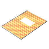 Gelbes Zickzack Design Notizblock (Linke Seite)