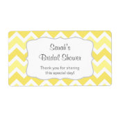 Gelbes Zickzack Wasser Flasche oder Gefallen - u p (Vorne)