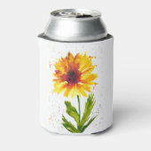 Gelbfarbene Sonnenblumen hübsch Dosenkühler (Kanne Rückseite)