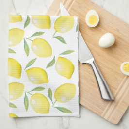 Gelbfarbene Zitronen Geschirrtuch