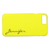 Gelbfarbener Hintergrund Case-Mate iPhone Hülle (Rückseite (Horizontal))