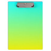 Gelbfarbener Limette, türkisgrün Klemmbrett (Vorderseite)