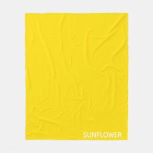 Gelbfarbener Name der Sonnenblume Fleecedecke