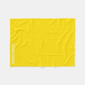 Gelbfarbener Name der Sonnenblume Fleecedecke (Vorderseite (Horizontal))