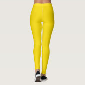 Gelbfarbener Name der Sonnenblume Leggings (Rückseite)