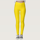 Gelbfarbener Name der Sonnenblume Leggings (Vorderseite)