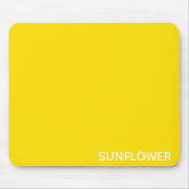 Gelbfarbener Name der Sonnenblume Mousepad (Vorne)