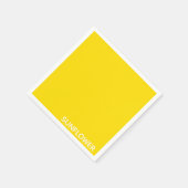 Gelbfarbener Name der Sonnenblume Serviette (Ecke)