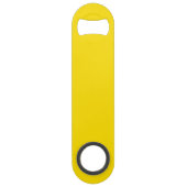 Gelbfarbener Name der Sonnenblume Speed Flaschenöffner (Rückseite)