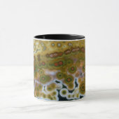 Gelbfarbener Ozean-Jasper Tasse (Zentrum)