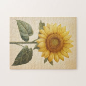 Gelbfarbener Sonnenblumenhintergrund Puzzle (Horizontal)