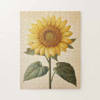 Gelbfarbener Sonnenblumenhintergrund Puzzle