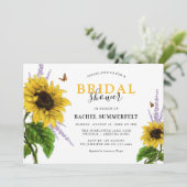 Gelbfarbenes Brautparty Einladung (Stehend Vorderseite)