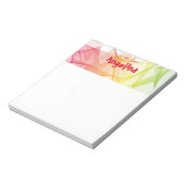 Gelbfarbenes Splint-Notizblock Notizblock (Rotiert)