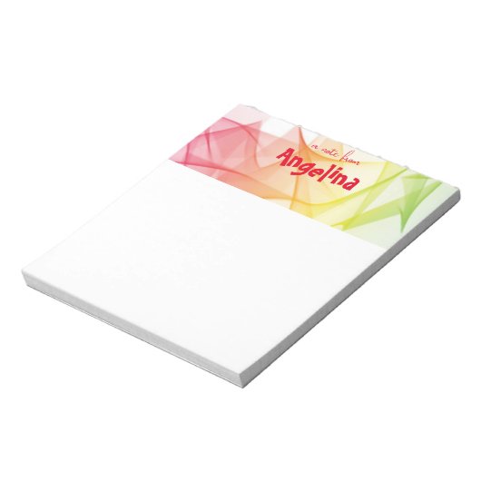 Gelbfarbenes Splint-Notizblock Notizblock (Rotiert)