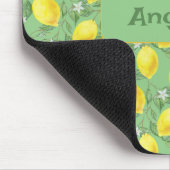 Gelbfarbengelbes gelbes Muster Mousepad (Ecke)