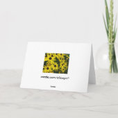 Gelbfärbung der Blume Karte (Rückseite)